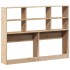 Cabecero de cama con almacenaje madera maciza de pino 135