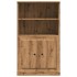 Aparador madera de ingeniería roble artisian 60x35,5x103,5