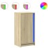 Aparador con LED madera ingeniería roble Sonoma 42,5x34x85