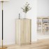 Aparador con LED madera ingeniería roble Sonoma 42,5x34x85