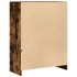 Aparador con LED madera ingeniería roble ahumado 77x34x100