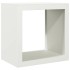 Leñero de acero blanco 60x40x60