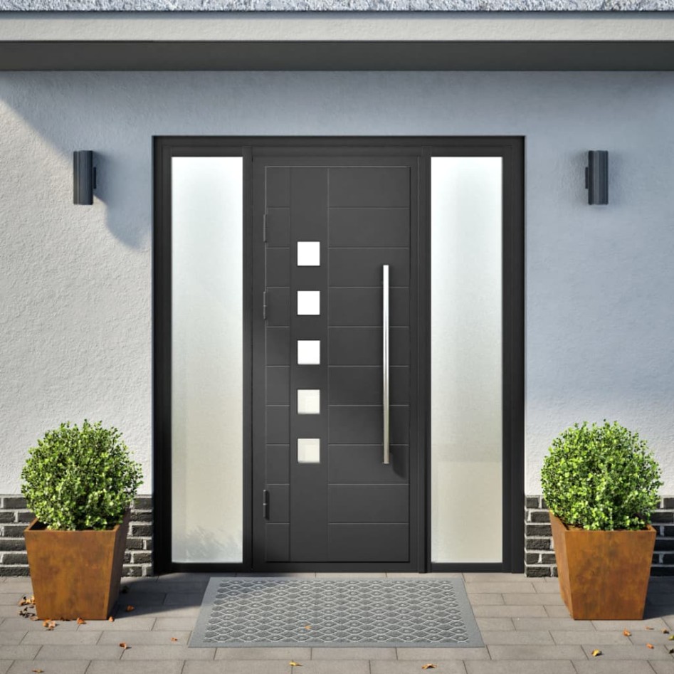 Jardineras 2 unidades acero oxidado 40x40x40