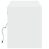 Mueble de TV de pared con luces LED blanco 140x31x38