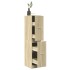 Armario botiquín madera ingeniería roble Sonoma 30x41x144,5