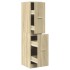 Armario botiquín madera ingeniería roble Sonoma 30x41x144,5