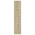 Armario botiquín madera ingeniería roble Sonoma 30x41x144,5