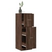 Armario botiquín madera ingeniería marrón roble 40x41x118 cm