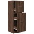 Armario botiquín madera ingeniería marrón roble 40x41x118