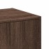 Armario botiquín madera ingeniería marrón roble 40x41x118