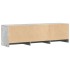 Mueble de TV LED madera ingeniería gris hormigón 140x34x40