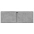 Mueble de TV de pared con luces LED gris hormigón 100x31x35
