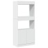 Aparador de madera de ingeniería blanco 63x33x140