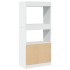 Aparador de madera de ingeniería blanco 63x33x140
