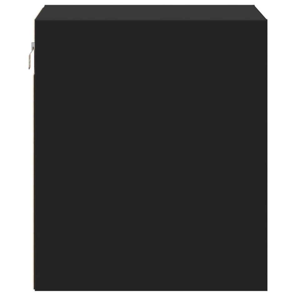 Mesitas de noche de pared con luces LED 2 unidades