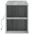 Mueble de TV de pared con luces LED gris Sonoma 135x31x39,5