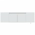 Mueble de TV de pared con luces LED blanco 135x31x39,5