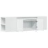 Mueble de TV de pared con luces LED blanco 135x31x39,5