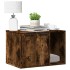 Mueble arenero para gatos madera roble ahumado 60x40x40