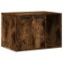 Mueble arenero para gatos madera roble ahumado 60x40x40