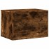 Mueble arenero para gatos madera roble ahumado 60x40x40