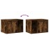Mueble arenero para gatos madera roble ahumado 60x40x40