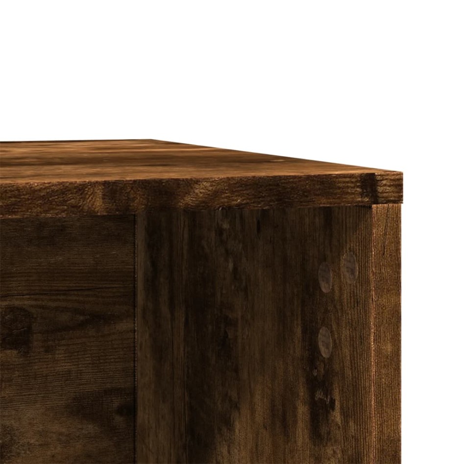 Mueble arenero para gatos madera roble ahumado 60x40x40