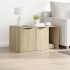 Mueble arenero para gatos madera roble Sonoma 80x50x45