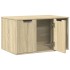 Mueble arenero para gatos madera roble Sonoma 80x50x45