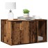 Mueble arenero de gatos madera ingeniería envejecida