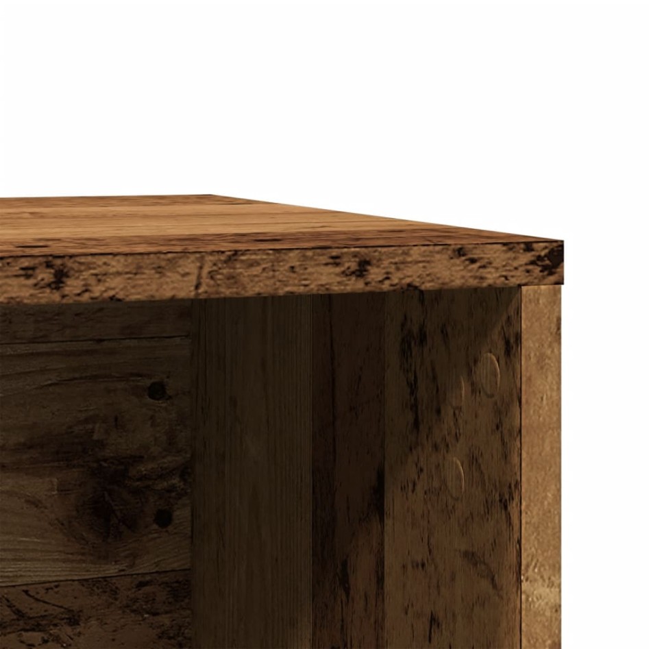 Mueble arenero de gatos madera ingeniería envejecida