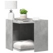 Mueble arenero de gatos madera gris hormigón 53x53x51 cm