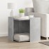 Mueble arenero de gatos madera gris hormigón 53x53x51