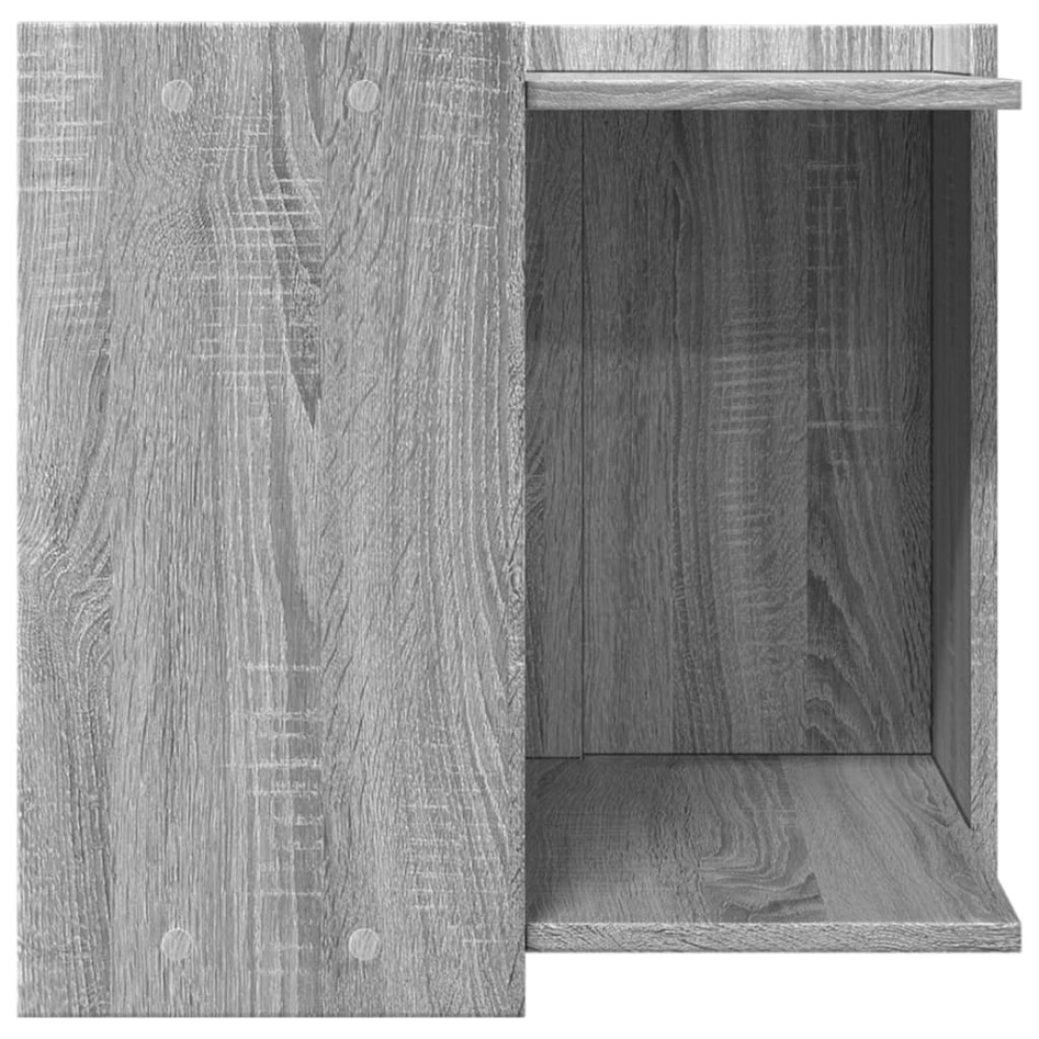 Mueble arenero para gatos madera gris Sonoma 53x53x51