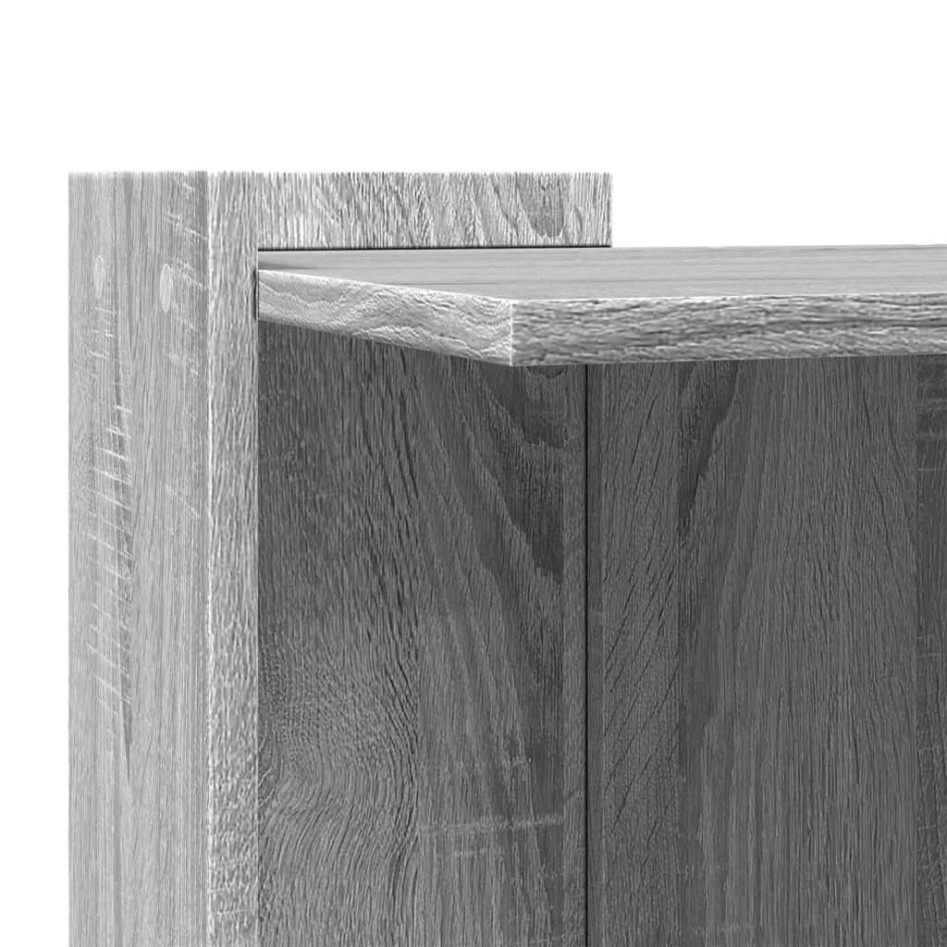 Mueble arenero para gatos madera gris Sonoma 53x53x51