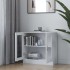 Vitrina de madera contrachapada blanco 82,5x30,5x80