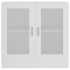 Vitrina de madera contrachapada blanco 82,5x30,5x80