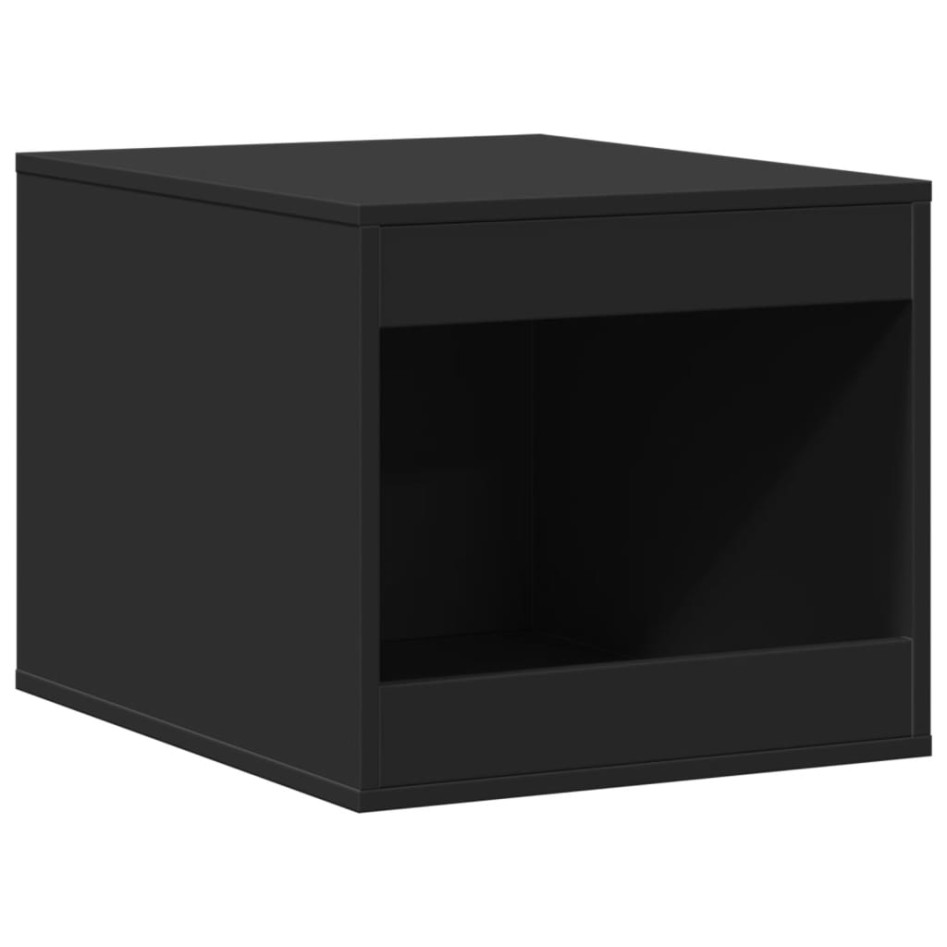 Mueble arenero para gatos madera ingeniería negro 47x59x42