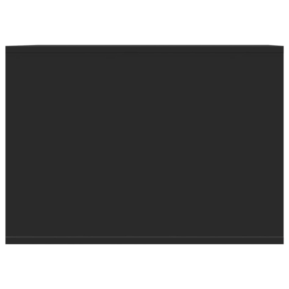 Mueble arenero para gatos madera ingeniería negro 47x59x42