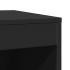 Mueble arenero para gatos madera ingeniería negro 47x59x42