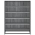 Zapatero madera de ingeniería y metal gris Sonoma 75x38x97,5