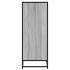 Zapatero madera de ingeniería y metal gris Sonoma 75x38x97,5