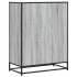 Zapatero madera de ingeniería y metal gris Sonoma 75x38x97,5