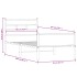 Estructura de cama sin colchón madera roble ahumado 90x200