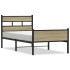 Estructura de cama sin colchón madera roble Sonoma 90x200