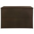 Caja de almacenaje jardín ratán sintético marrón 150x100x100