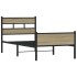 Estructura de cama sin colchón madera roble Sonoma 90x200