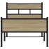 Estructura de cama sin colchón madera roble Sonoma 90x200