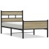 Estructura de cama sin colchón madera roble Sonoma 80x200
