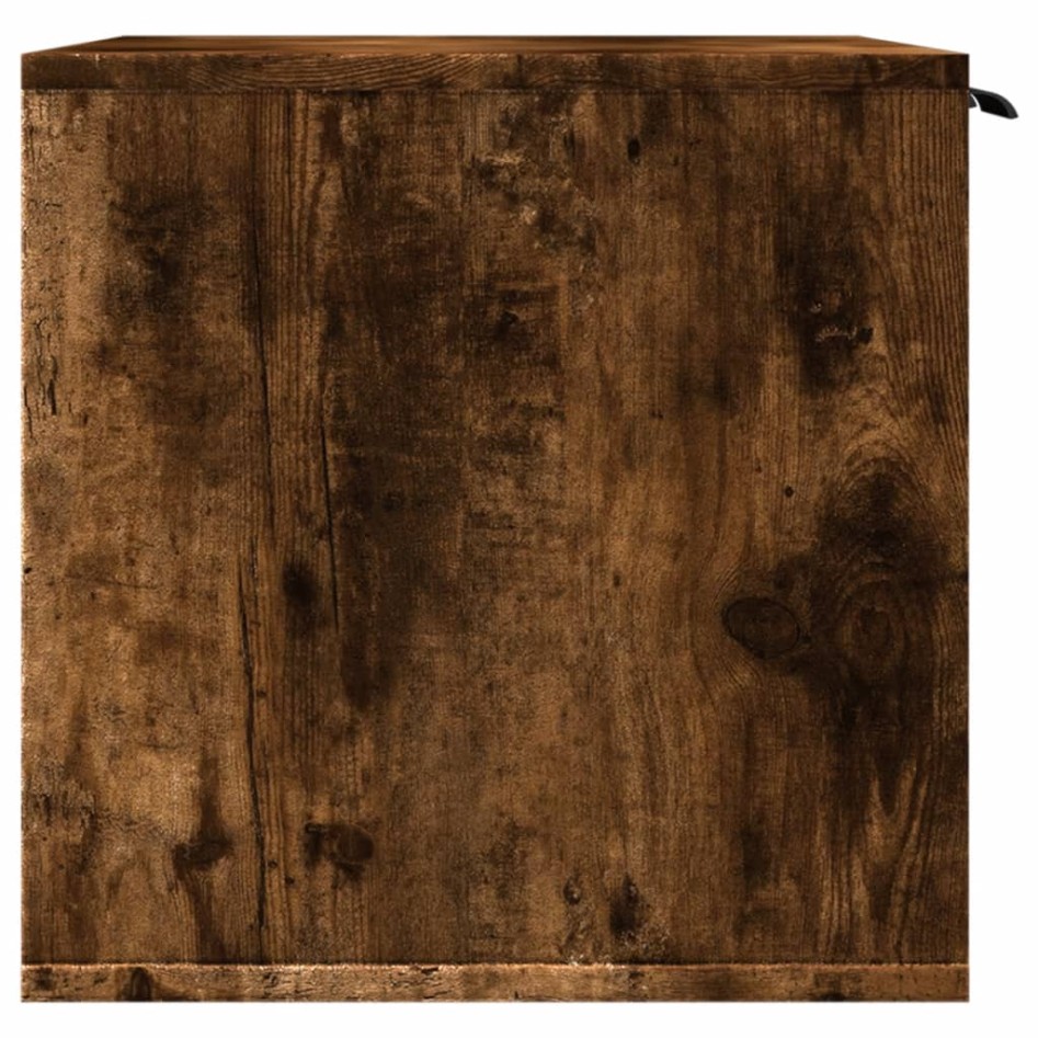 Mueble arenero para gatos madera roble ahumado 80x50x45